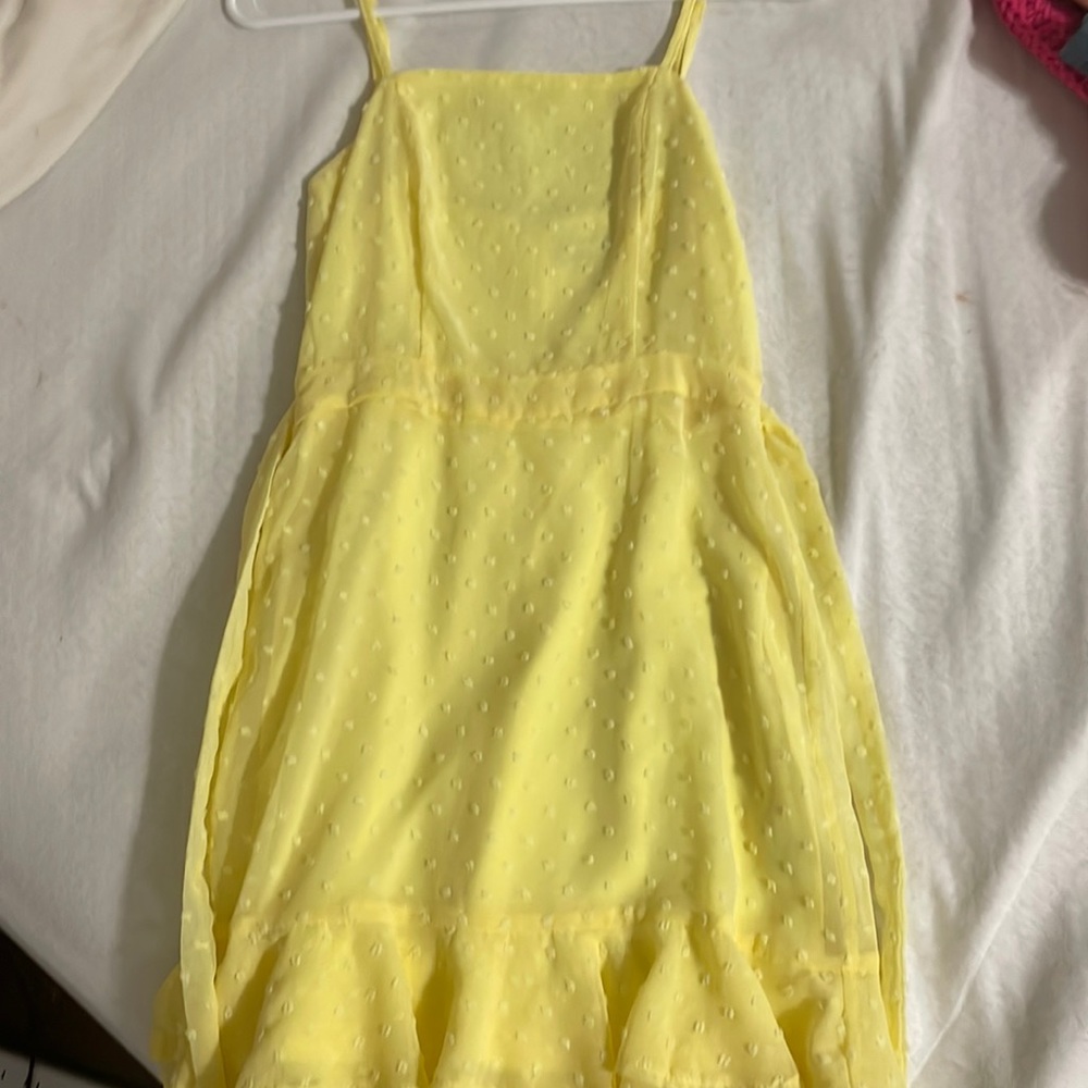 Yellow mini dress